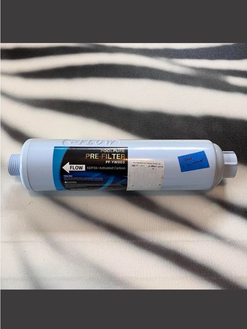 POOLPURE Garden Hose End Pre Filter for Pool, Hot Tub, Spa, Reduces Chlorine